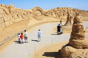 Billede af Sandskulpturfestival