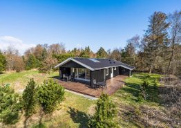 Helles Holzhaus mit Sauna in ungestörter Lage