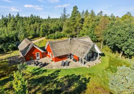 Skønt luksuriøst sommerhus med unik beliggenhed i naturen. Kat. nr.:  30190, Houstrup Strandvej 25;
