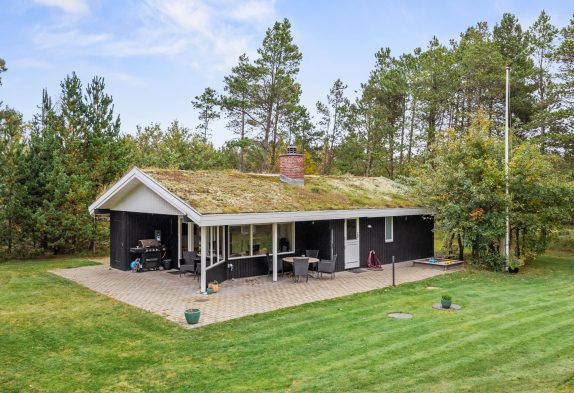 Lyst og hyggeligt sommerhus med stor græsplæne