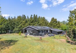 Holzferienhaus mit teilsüberdachter Terrasse in Houstrup
