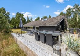 Skønt feriehus med overdækket terrasse og sauna