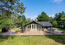 Gemütliches Ferienhaus mit Badetonne mitten im Grünen
