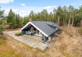 Hyggeligt træsommerhus perfekt til familien med hund
