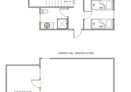 Panoramaudsigt fra sommerhus i 2 etager ved Ringkøbing Fjord. Kat. nr.:  35429, Vester Fælled 49;