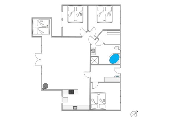 Familienfreundliches Ferienhaus mit Whirlpool und Sauna
