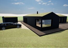 Modernes Ferienhaus mit Außenwhirlpool mitten in den Dünen. Kat. nr.:  40626, Bellisvej 5, NY;