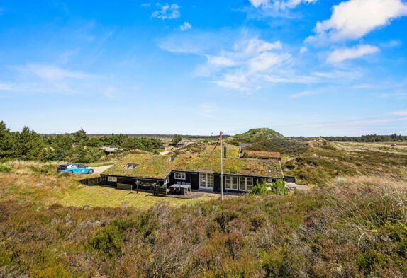 Schönes Blockhaus mit Blick auf die Dünen – in Henne Strand