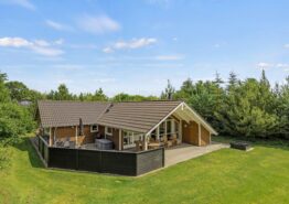 Hyggeligt sommerhus i Henneby med sauna og spabad