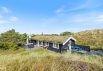 Hyggelig bjælkehytte på smuk naturgrund ved Vesterhavet (billede 1)