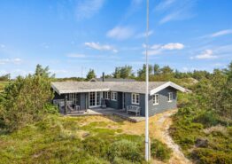 Velholdt sommerhus med hyggelige udearealer og bålplads. Kat. nr.:  52105, Hjelmevej 4;