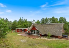 Sommerhus med rolig beliggenhed og brændeovn på stor grund
