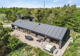 Stilfuldt sommerhus i Blåvand med udendørs spabad