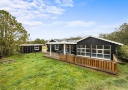 Ein schönes schwarzes Holzhaus mit Pool und Spa in Blåvand. Kat. nr.:  60622, Hedetoftvej 35;