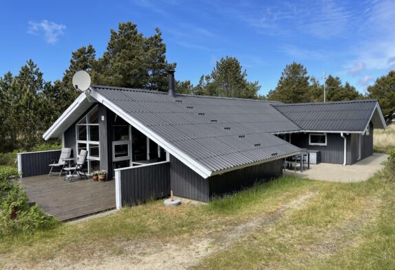 Gemütliches Ferienhaus mit Sauna und Kaminofen auf einem Dünengrundstück in Blåvand