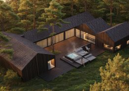 Schönes Ferienhaus mit Swimmingpool, Whirlpool, Sauna und Dampfkabine in Blåvand. Kat. nr.:  60701, Bergsvej 19;