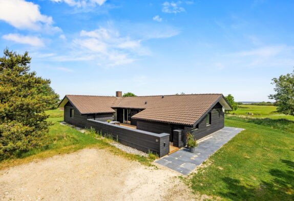 Schönes Ferienhaus mit Kaminofen, Pool und Spa für 10 Personen in Ho