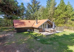 Charmerende sommerhus med brændeovn i skoven i Ho. Kat. nr.:  61062, Nørballevej 6;