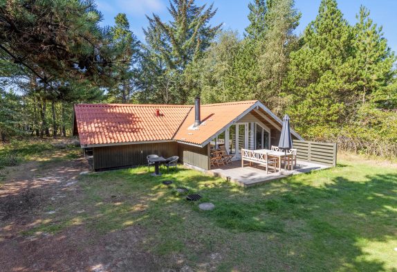 Charmantes Ferienhaus mit Kaminofen im Wald in Ho