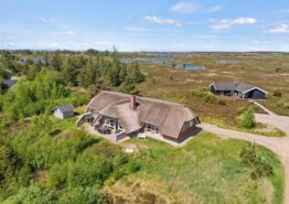 Reetgedecktes Poolhaus mit Sauna und Whirlpool