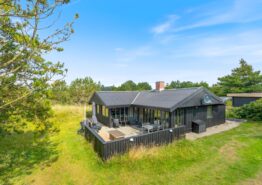 Hyggeligt sommerhus med træpilleovn i Bjerregård