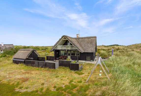 Charmantes Reetdachhaus in Bjerregård an der Nordsee