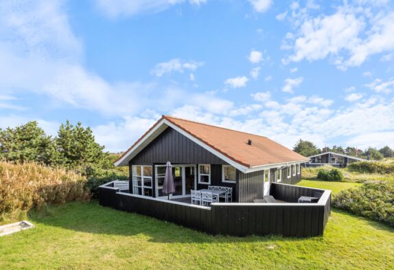 Ferienhaus mit eingezäunter Terrasse, Urlaub mit Hund