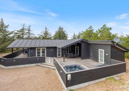 Moderne feriehus med inde- og udespa og dejlige terrasser