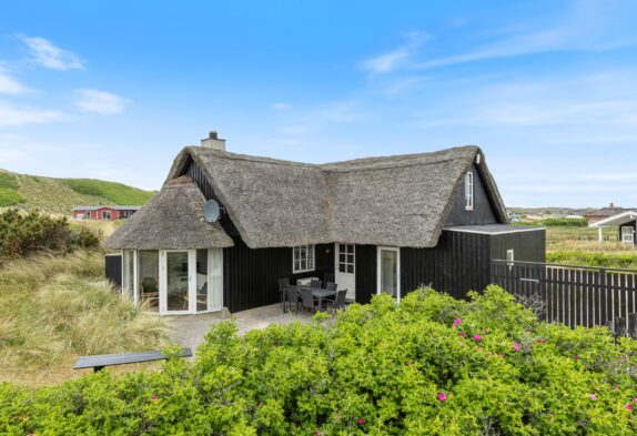 Reetgedecktes Ferienhaus mit Whirlpool und Sauna