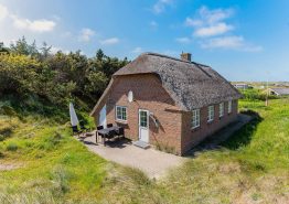 Charmerende stråtækt feriehus med sauna tæt på havet –  hund tilladt