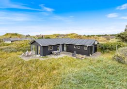 Lyst og strandnært feriehus med brændeovn og hund tilladt