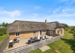 Hyggeligt stråtækt sommerhus med sauna og spa til 6 personer