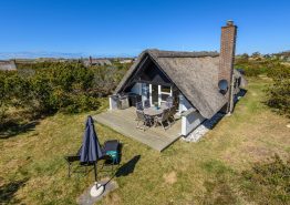 Kleines, niedliches Reetdachhaus in Klegod nah zum Strand, 1 Hund