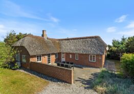 Feriehus med stråtag og spa og vaskemaskine