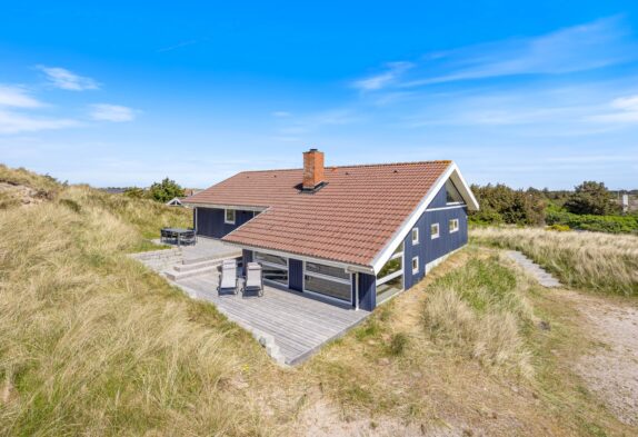 Klassisk feriehus med sauna og udebruser