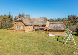 Reetgedecktes Ferienhaus mit Sauna und 2 Whirlpools