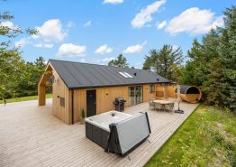Moderne feriehus med god indretning og med udespa- og sauna