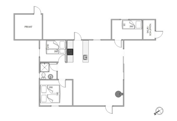 Charmantes Ferienhaus in Lodberg Hede mit Holzofen, 2 Hunde