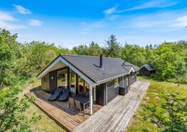 Lyst sommerhus på afskærmet naturgrund på Lodbjerg Hede