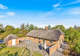 Stråtækt sommerhus i rolige omgivelser med sauna og spa