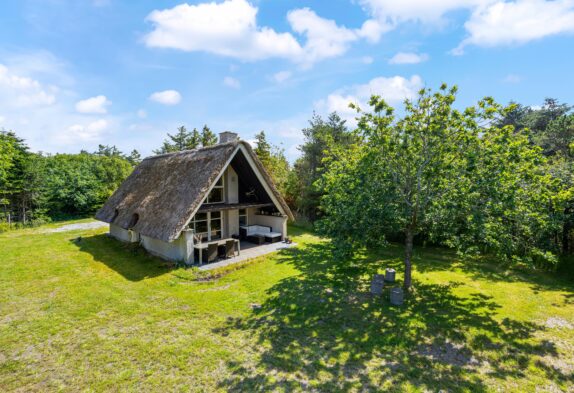 Charmantes Reetdachhaus am Golfplatz in Lodbjerg Hede