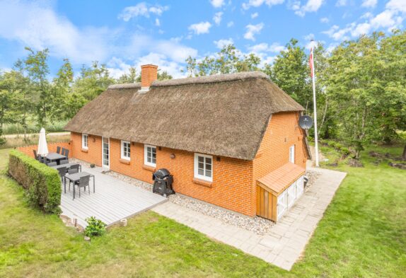 Reetdachferienhaus mit Sauna und Whirlpool in Vester Husby