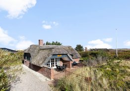 Reetgedecktes Ferienhaus, zentral in Søndervig – 2 Hunde