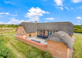 Großes, reetgedecktes Ferienhaus mit Pool und Wellnessbereich