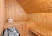 Lyst sommerhus med stråtag, spa og sauna i Søndervig (billede 18)