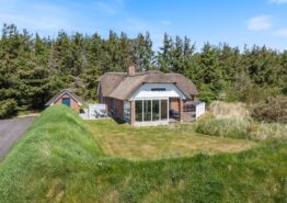 Schönes Reetdachhaus mit Badetonne und Sauna in Søndervig