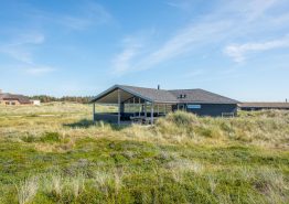 Lækkert feriehus på kæmpe naturgrund med aktivitetsrum, spabad & sauna