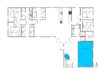 Großes Ferienhaus mit Pool für 12 Personen in ungestörter Lage (Bild  6)